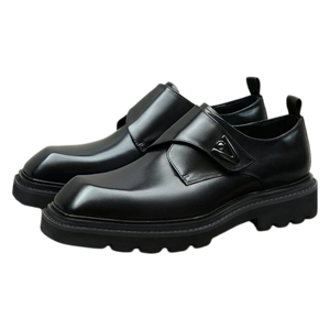 Mocassins italiens classiques pour hommes, élégants et personnalisés, en cuir véritable, confortables, à pampilles, pour affaires, décontractés ou soirées, noirs - Product Image 4