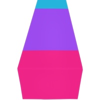 Chemin de table personnalisé à motif arc-en-ciel Androgyne, en polyester, pour décorations de table de fête, banquets et aménagement de la salle à manger à domicile