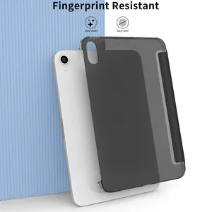 For 2024 IPad Case Air 11 Lightweight Stand Case With Translucent Frosted Back Smart Cover For IPad Air 5th/4th Gen 10.9 Inch