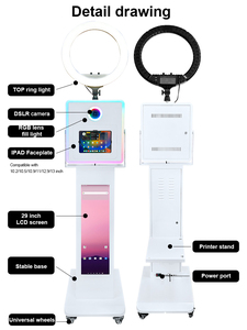 2026 Newest <strong>iPad</strong> DSLR Photobooth Machine for Party and Wedding Metal Photo Booth Shell <strong>Ipad</strong> Photo Booth With LCD Screen - Product Image 3