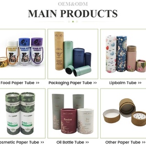 Cylindre en carton recyclable de qualité supérieure, taille personnalisée, imprimé avec couvercle, pour la vente au détail et la vente en gros - Product Image 4