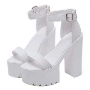 2023 Hot Spot New Summer Thick <b>Heel</b> 15cm Hen High <b>Dance</b> T Stage Nightclub Super High <b>Heel</b> Thick Sole Women's Sandals Size 40 - Product Image 5