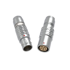 Mini dairesel erkek/dişi yerleştirme sensörü konnektörü itme çekme güç uygulaması için kendinden kilitleme - Product Image 2