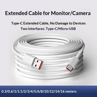 Kabel Data Tipe-C Grosir 5m/3m, Pengisian Cepat & Transfer Data untuk Ponsel Android dan Kamera dengan Micro USB
