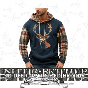 Sudadera con Capucha Personalizada de Estilo Occidental, con Estampado 3D de Ciervo, para Hombre, Anti-Pilling, Anti-Encogimiento, Transpirable, para Primavera - Product Image 2