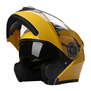 Casque de moto à double lentille avec pare-soleil intérieur, meilleures ventes