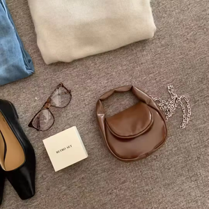 Sac à main bandoulière de luxe léger et durable en cuir véritable pour femmes MUNUAN 2025 avec fermeture à glissière - Product Image 2