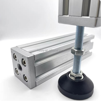 Profilé en aluminium extrudé série 6000 8144 15x15 à rainure en T, fabriqué en Chine, pour établi, étagère de robot, découpe personnalisée de 15 à 80 mm