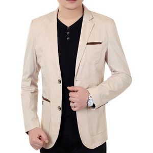 <span class=keywords><strong>Blazer</strong></span> <span class=keywords><strong>Veste</strong></span> d'Affaires pour <span class=keywords><strong>Homme</strong></span> Automne Haute Qualité, Coupe Slim Décontractée à Boutonnage Simple - Product Image 5