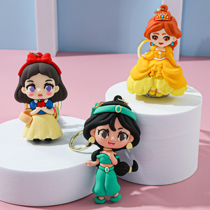 Llavero creativo de <span class=keywords><strong>princesa</strong></span> de alta frialdad, bonito llavero de bolsa de sirena <span class=keywords><strong>blanca</strong></span> nieve Elsa - Product Image 3