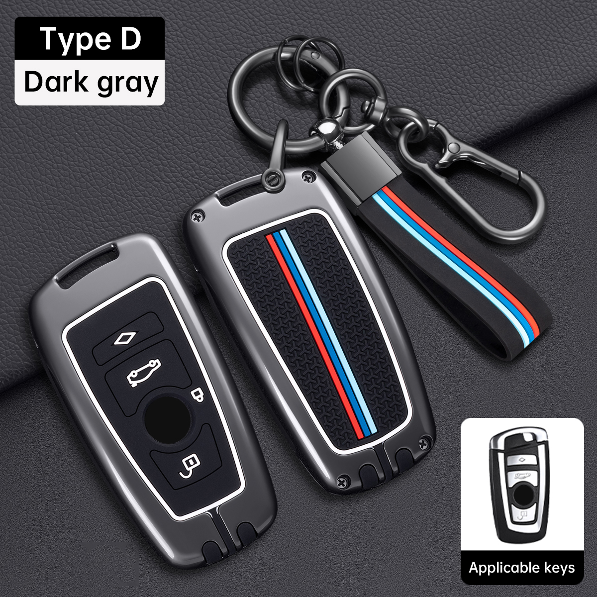 Type D-Gun color+Silicone rope buckle