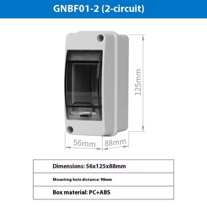 IP66 không thấm nước đôi chuyển đổi ổ cắm bảo vệ hộp bìa ngoài trời PC + ABS điện tường dB bao vây tùy chỉnh OEM ODM - Product Image 6