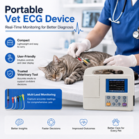 Equipo Veterinario para el Cuidado de Mascotas, Electrocardiógrafo Digital de 3 Canales, Electrocardiógrafo Económico