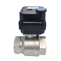 Vanne à boisseau sphérique électrique UPVC 2 voies 15 Nm, fabricant, DN32 DN40 DN50, 2 fils, 3 fils, 5 fils en option, ODM OEM