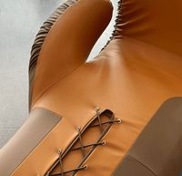 Sillón Reclinable de Diseño Creativo con Tapicería de Cuero, Estilo Moderno y Lujoso para Sala de Estar o Dormitorio