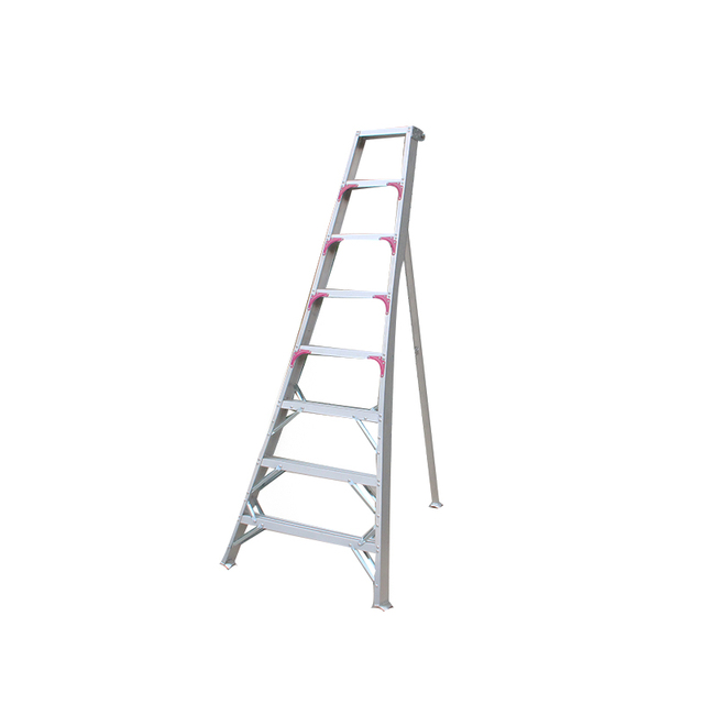 Triangle Agriculture 10 Steps Orchard Cherry Aluminum Telescopic Folding Harvest Step Ladder for Farmhouse Use