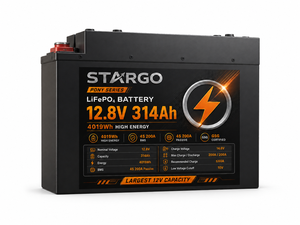 Batterie LiFePO4 STARGO <span class=keywords><strong>Pony</strong></span> 12V 314Ah 4019Wh Haute Énergie 200A BMS Certifiée GSG 6000 Cycles Température de Fonctionnement -20°C à 60°C pour VR et Solaire - Product Image 2