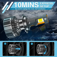 Phares LED de voiture haute puissance 200W, nouveau modèle K26, remplacement direct pour la restauration des feux LED