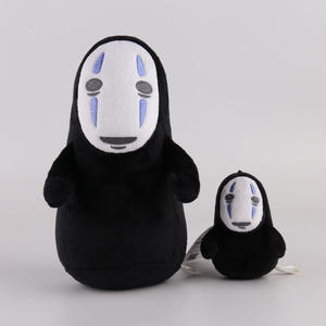 <span class=keywords><strong>Hayao</strong></span> <span class=keywords><strong>Miyazaki</strong></span> et Chihiro homme sans visage jouets en peluche 10/20cm esprit loin sans visage mâle en peluche poupée pendentif poupées - Product Image 3