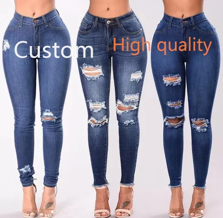 High Quality Stylish Jeans High Waist Jeans Slim Skinny Leggings De Mujer Trouser Plus Size Denim Jeans Women