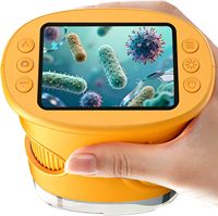 Loupe d'écran numérique, Loupes de bijoutier, Microscopes jouets pour enfants, Loupes d'observation d'insectes avec lumière LED, Télescope d'extérieur
