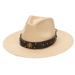 Sombrero de Paja Unisex de Ala Ancha para Verano, Tejido de Paja, Borde Plano, Protección Solar, para Actividades al Aire Libre, Playa, Viajes y Fiestas - Product Image 5