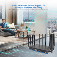 MT7988AV Quad Core X75 5g Modem 4x4 Mimo 5g Antenne WiFi 7 Routeur Réseau Sans Fil Pare-Feu 5g Routeur Wifi avec Emplacement pour Carte Sim