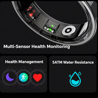R09 Smart Ring: Pemantauan Oksigen Darah, Tidur, Detak Jantung, dan Stres; Kontrol Kamera dan Pelacakan Olahraga