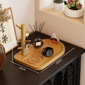Jewelry <b>Rack</b> Tray Rectangle Standing Type Multifunction Desktop Storage Organizer Entryway Living Room Key Holder <b>Glasses</b> Stand - Product Image 2