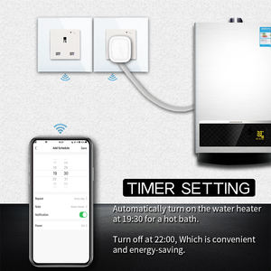 Bingoelec Smart Home presa elettrica Wireless pannello in vetro 16A UK piccolo pulsante a parete presa di corrente WiFi - Product Image 4