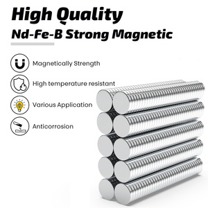 Custom D2mm 3mm 4mm 5mm 6mm 8mm 10mm 12mm 15mm 18mm 20mm N35 N42 <b>N52</b> Ndfeb Neodymium Disc <b>Magnet</b> Permanent Round <b>Magnet</b> - Product Image 4