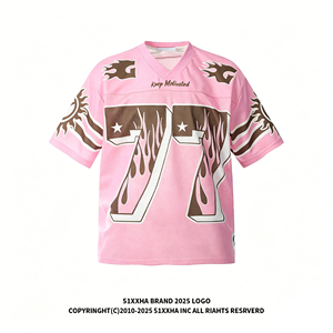 Custom Men's V-Neck Short Sleeve Sublimation Printed Sporty Jersey T-<b>Shirt</b> With <b>Flame</b> Pattern Regular Fit - Product Image 4