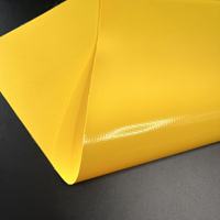 Tissu enduit PVC GAIA 900GSM tissé uni en maille chaînée, coupe-vent, anti-UV, résistant à l'abrasion, pour porte à enroulement rapide