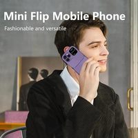 Teléfono móvil plegable pequeño i16 Pro, registro automático de llamadas, Marcación rápida, Radio FM, Mini teléfono plegable, 2 tarjetas SIM, teléfono móvil desbloqueado GSM