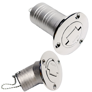 Couvercle de réservoir de carburant en acier inoxydable 316 poli de 60 mm pour bateau et yacht marin - Product Image 1