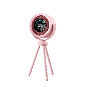 <b>Standing</b> Hanging Portable 3000Mah Rechargeable, Desk Clip With Led Display for Outdoor Camping Travel Ventilation <b>Fan</b> - Product Image 6