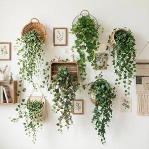 Plantes suspendues artificielles pour les chemins, plantes de lierre, fausses vignes suspendues en plastique pour les murs, la maison, le jardin, la salle de mariage, décorations de mariage. - Product Image 3