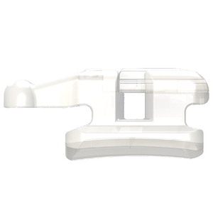 2023 materiale ortodontico staffa in ceramica autolegante Star staffe autoleganti in ceramica trasparente MBT 022 345 con gancio - Product Image 1