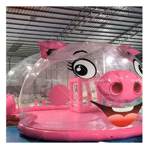 Tùy chỉnh 200 mét vuông Inflatable lâu đài bong bóng màu hồng Nhà Inflatable với hàng triệu của đại dương bóng hồ bơi, trẻ em trong nhà sân chơi bóng Pit - Product Image 6