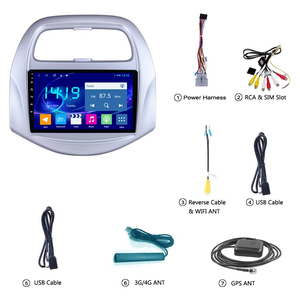 9 pouces 4G + 64G Android 12 voiture GPS Navigation Radio Auto stéréo pour <span class=keywords><strong>Chevrolet</strong></span> Daewoo <span class=keywords><strong>Matiz</strong></span> Spark Baic Beat 2018 <span class=keywords><strong>2019</strong></span> - Product Image 6