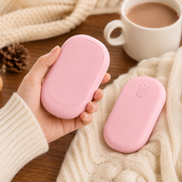 Chauffe-mains magnétiques rechargeables 2 en 1, 4000 mAh, chauffe-mains électriques séparables, 3 niveaux de chaleur, chauffe rapide, chauffe-mains portables