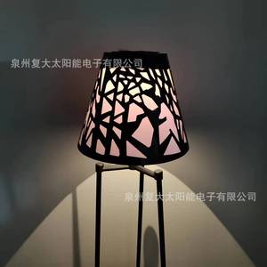 Solar Outdoor Floor Lamp Iron Body Led <b>Light</b> Sensor Control For Balcony Garden Decoration - Product Image 2