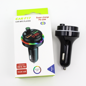 Coche Mp3 Transmisor FM Carga rápida Coche Reproductor de MP3 FM Super Charge PD 25W - Product Image 5