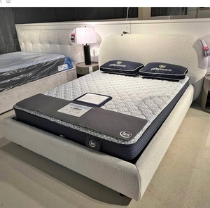 Tùy Chỉnh Sang Trọng Đồ Nội Thất Nhà Giường Nữ Hoàng Kích Thước Vua Kích Thước Boucle Vải Thủy Lực Khí Nâng Giường <span class=keywords><strong>Cal</strong></span> Vua Giường Gỗ Với Lưu Trữ - Product Image 4