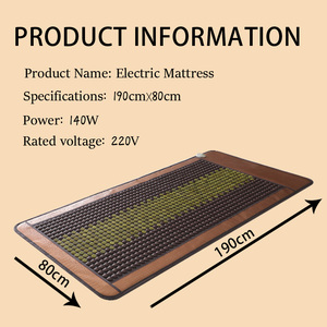 Colchón de Jade al por mayor de fábrica, colchón de piedra de Jade turmalina, alfombrilla calefactora, cama de calefacción eléctrica, almohadilla térmica de cama de Jade - Product Image 5