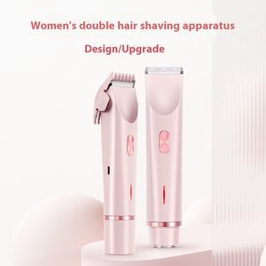 Rasoir électrique et tondeuse à cheveux double tête, étanche, rechargeable par USB, pour femmes - Product Image 3