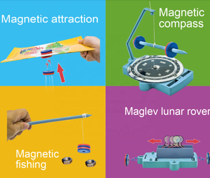 Bricolage assemblage jouet 12 <span class=keywords><strong>en</strong></span> 1 tige experient kits aimant éducatif <span class=keywords><strong>jeu</strong></span> science magnétique jouet pour enfants - Product Image 5