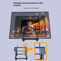 Téléprompteur de scène JiaShiYing WT43 avec grand écran sur pied pour discours, interviews, diffusions en direct, événements, portable