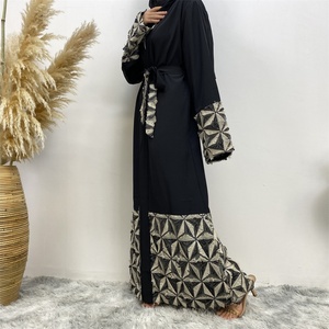 1765# Caftan Turkish UAE <b>Kaftan</b> Kimono Bangladesh Robe Musulmane Islamic Clothing Abaya Dubai Muslim Dress - Product Image 5