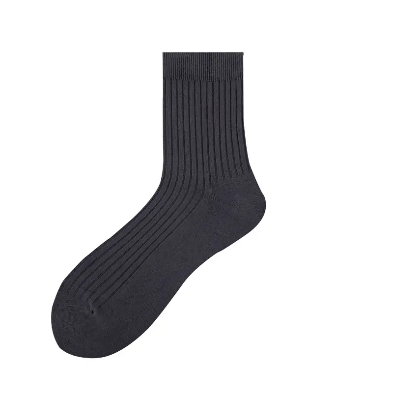 Bán Buôn Mẫu Casual Chất Lượng Cao Breathable Đồng Bằng Cổ Điển Tre Ăn Mặc Mens Socks